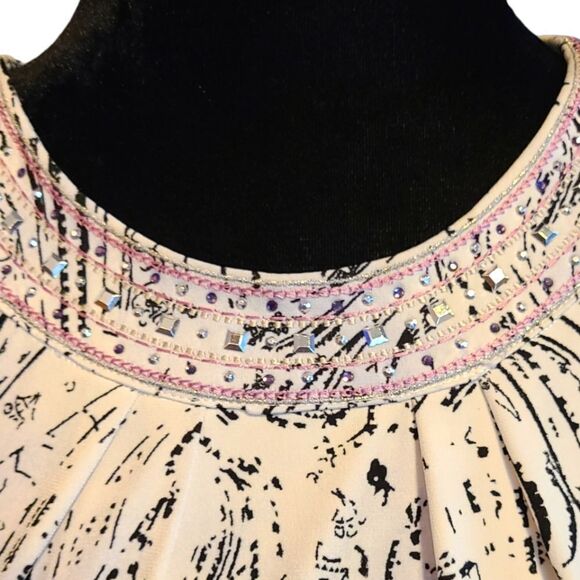 WHITE HOUSE BLACK MARKET Dress Bare Shoulders Strappy Back Sequins‎  Bead… - Picture 10 of 13